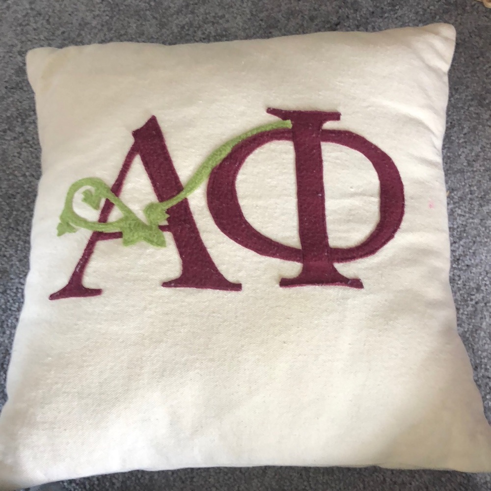 Alpha Phi square throw pillow case